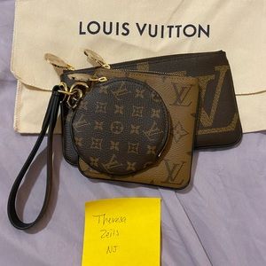 Authentic Louis Vuitton trio pouch